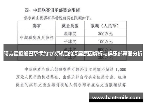 阿劳霍拒绝巴萨续约协议背后的深层原因解析与俱乐部策略分析 阿劳霍拒绝巴萨续约协议背后的深层原因解析与俱乐部策略分析